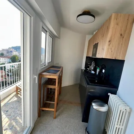 Vue T2 Cosy, A Pied 3 Mins, Coucher De Soleil, Parc Prive Nizza